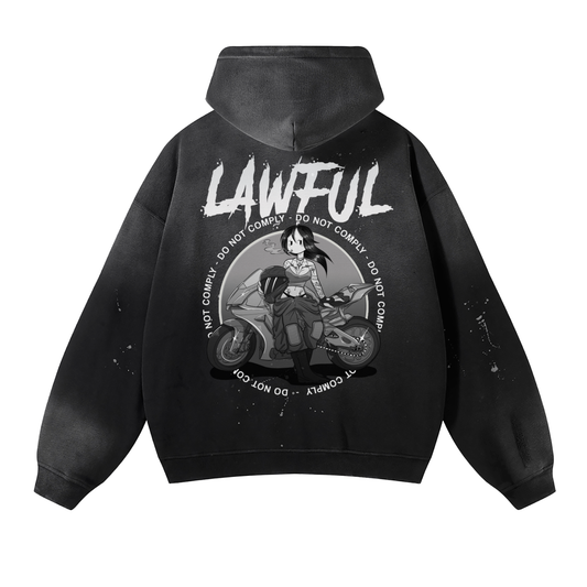 LAWFUL - Bella Burnout - Vintage Wash Hoodie