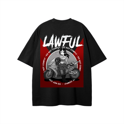 LAWFUL - Bella Burnout - Red Drop T-Shirt