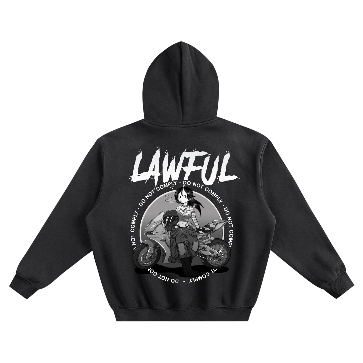 LAWFUL - Bella Burnout - Oversize Fleeced Hoodie